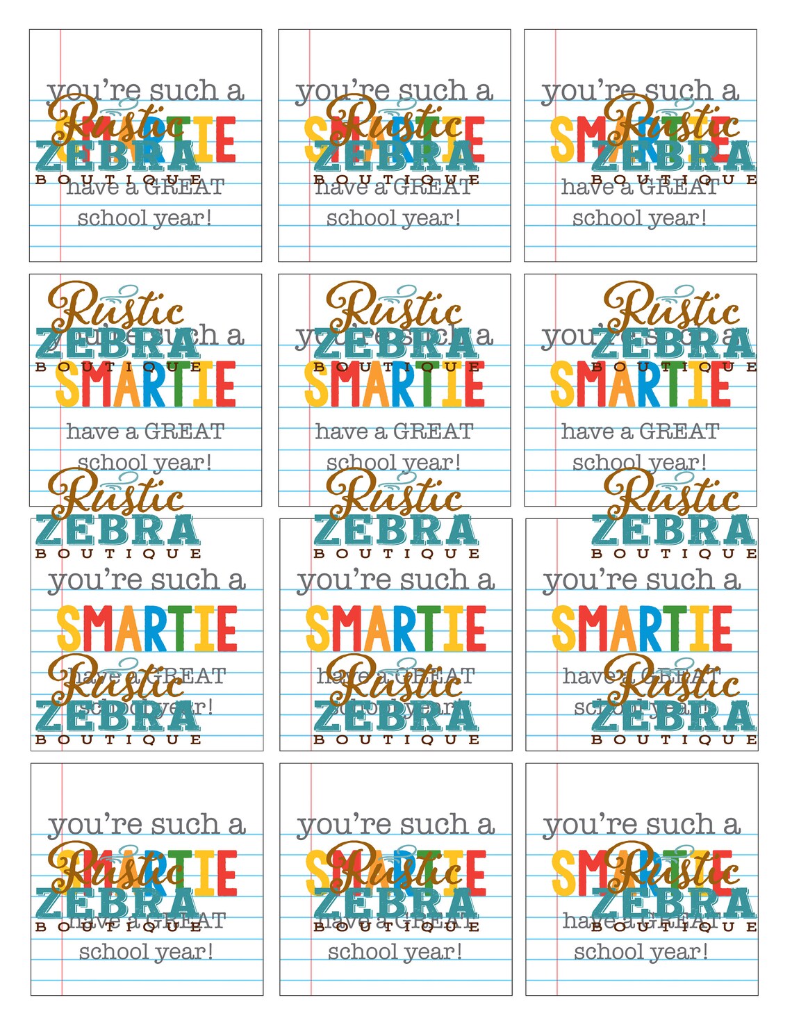 You re Such A Smartie Printable Printable Word Searches