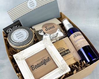Personalized Gift For Mom - Mothers Day Gift Box For Self Care - Spa Basket Birthday Gift For Mom - Mom Gift Packs - Gift Basket For Grandma