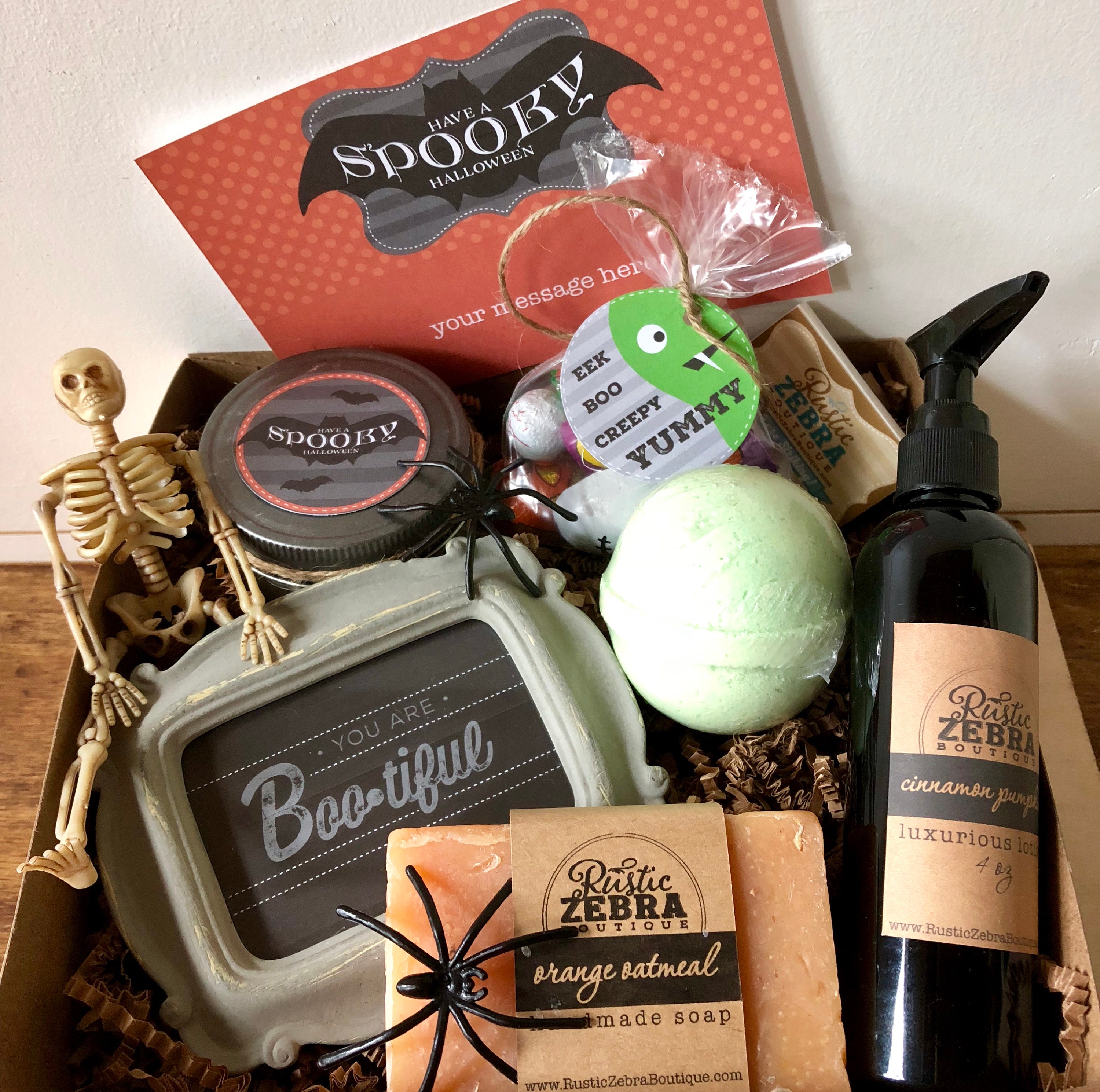 Halloween Gift Box, Spooky Basket for Adults, Halloween Gifts for