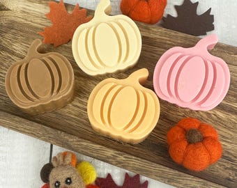 Pumpkin Soap, Fall Decor Gifts, Halloween Party Supplies, Boo Basket Stuffers, Thanksgiving Favors, Seasonal Soap, Pumpkin Spice Soap