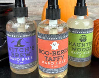 Halloween Hand Soap and Bubble Bath - Spooky Liquid Soap Witchy Accessories - Boo Ghost Soap Best Halloween Decor -Fall Style Bathroom Decor