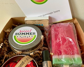 Summer Break Gift Box, Summer Gift For Teacher, Popsicle Gift Basket, Candle Care Package, Spa Gift Set, Relaxation Gifts, Girls Trip Favors