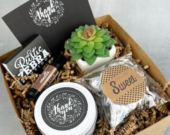 Succulent Gift Box, Thank You Gift For Women, Care Package, College Student Gift, Teacher Appreciation Gift,First Day of School Teacher Gift