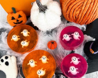 Halloween Ghost Soap Best Halloween Party Favors - Spooky Goats Milk Soap Cute Halloween Decor - Fall Style Bath Soap Halloween Gifts
