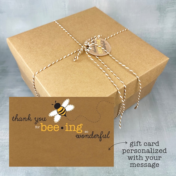 Bee Gift Box Rustic Zebra Gifts for Her ~ Bee Theme Gift Set