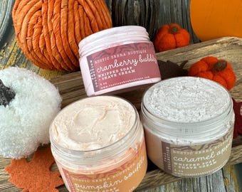 Fall Whipped Soap - Halloween Body Wash Fall Style Gift - Pumpkin Soap Halloween Home Decor - Caramel Apple Soap - Foaming Soap Spa Gift