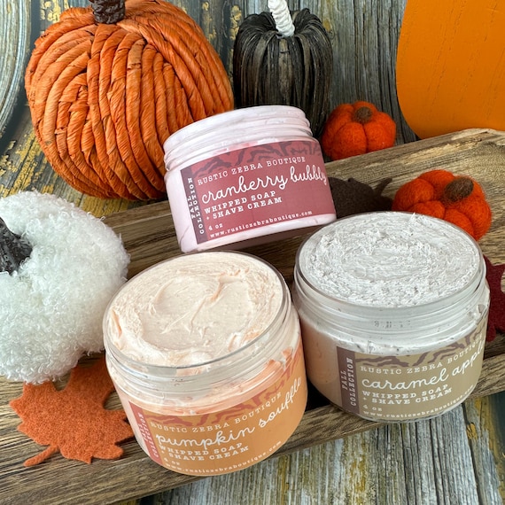 Fall Whipped Soap - Halloween Body Wash Fall Style Gift - Pumpkin Soap Halloween Home Decor - Caramel Apple Soap - Foaming Soap Spa Gift