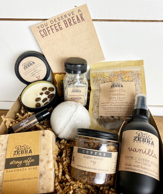 Coffret cadeau café Vous méritez une pause café Coffret cadeau spa Forfait  soins pour elle Cadeau d'anniversaire de travail pour les employés -   France