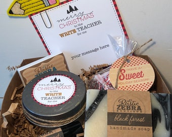 Christmas Gifts For Teachers, Christmas Gift Basket, Holiday Gifts For Her, Tea And Candle Gift Set, Tea Cup Gift Box, Spa Gift For Her