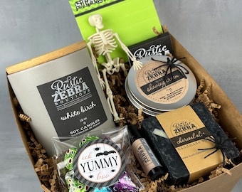 Boo Basket For Him - Personalized Halloween Gift Baskets For Men - Spooky Basket For Adult Men or Teen Boys - Fall Halloween Party Supplies