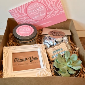 Teacher Appreciation Gift Box, Personalized Back To School Gift, End Of Year Teacher Gift, Thoughtful Gift Boxes, Succulent Gift Set, Spa