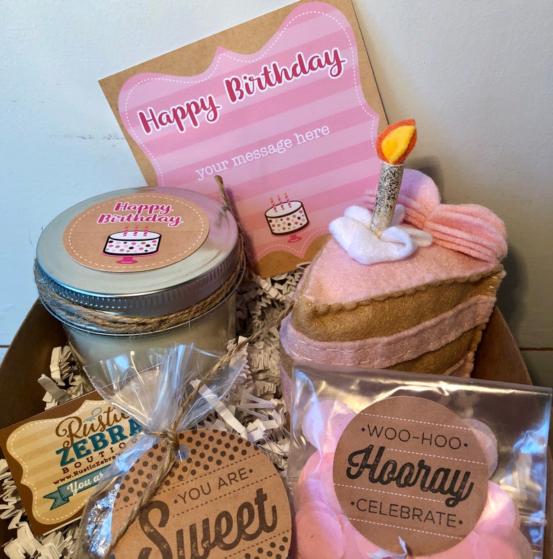 Small HAPPY BIRTHDAY CAKE Gift Box Happy Birthday Cake Etsy