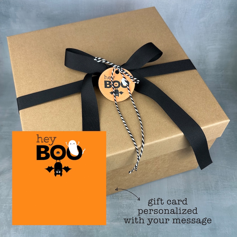 Halloween Boo Basket For Women - Spooky Basket For Adults - Personalized Halloween Gift Box - Hygge Basket Halloween Care Package For Her image 3