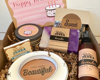 Birthday Gifts For Her, Happy Birthday Spa Box, Relaxation Gifts, Mom Birthday Gift Set, Candle And Soap Box, Coworkers Gift Box,Send A Gift