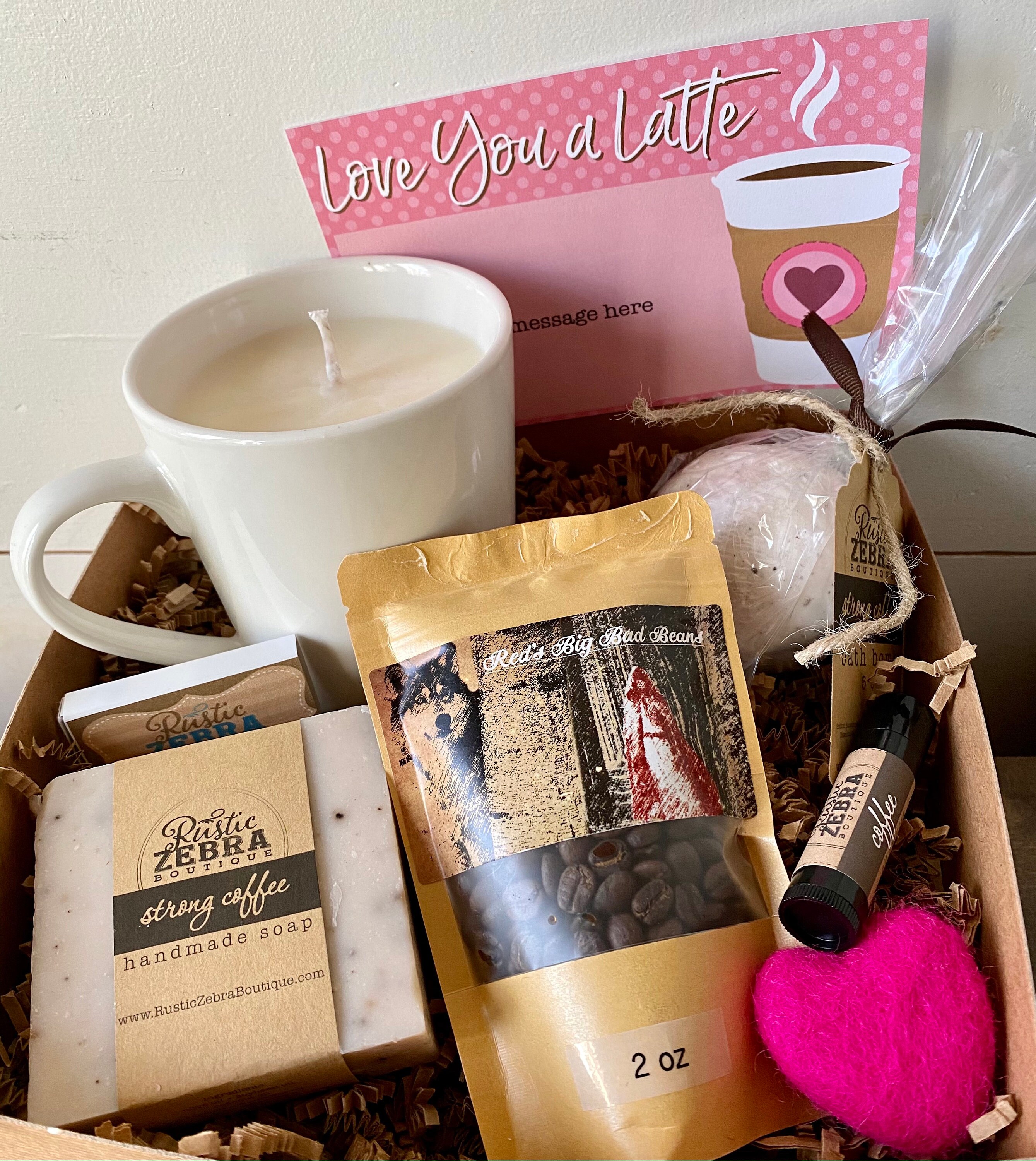 Caja de regalo San Valentín café 1 pza