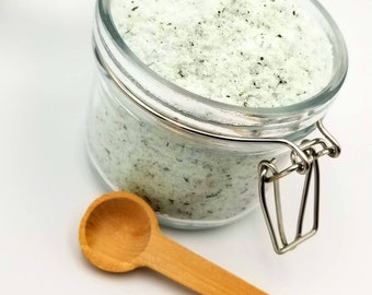Detox Bath Salt, Green Tea and Eucalyptus Bath Salt, 16 ounces