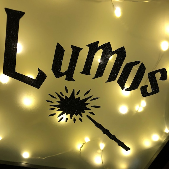 Harry Potter Inspired Lumos Light Up Shadow Box Decoration Light Box Harry Potter Wand Harry Potter Decor Harry Potter Gifts