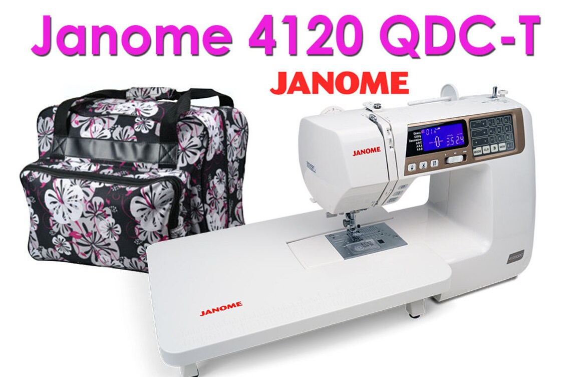 Janome 4120QDC Computerized Sewing Machine W/hard Case Etsy