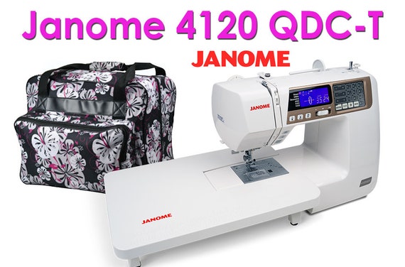 Janome 4120QDC Computerized Sewing Machine w/ Hard Cover + Instructional  DVD + Quilt Kit + More!