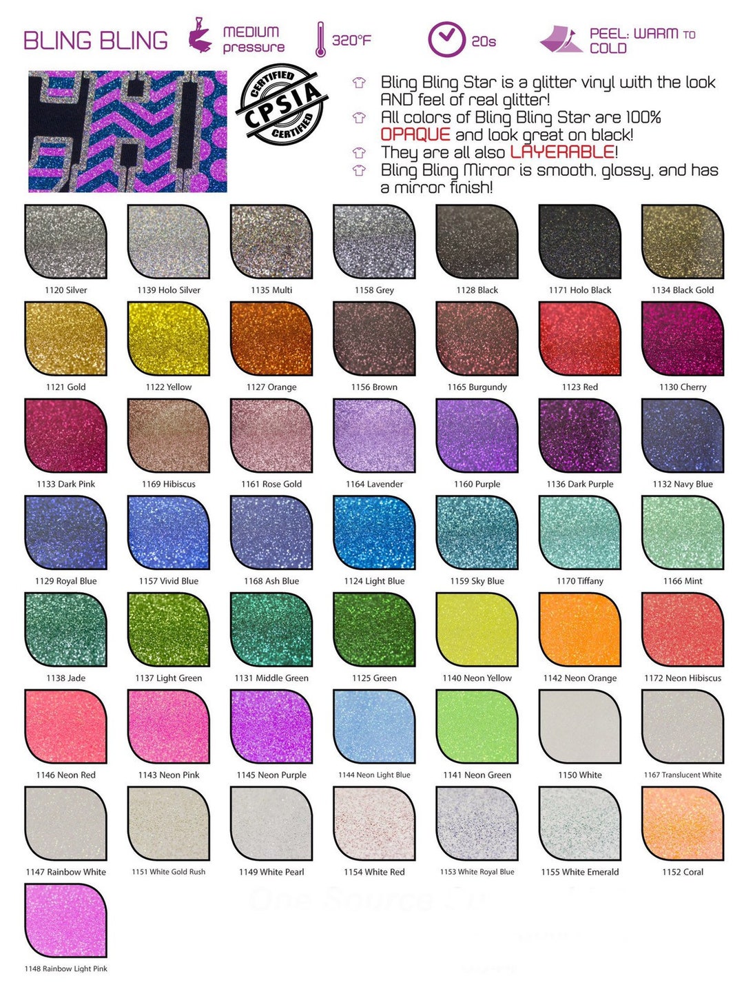 Glitter Vinyl / Heat Transfer / Chemica 12x20 SHEETS - Etsy