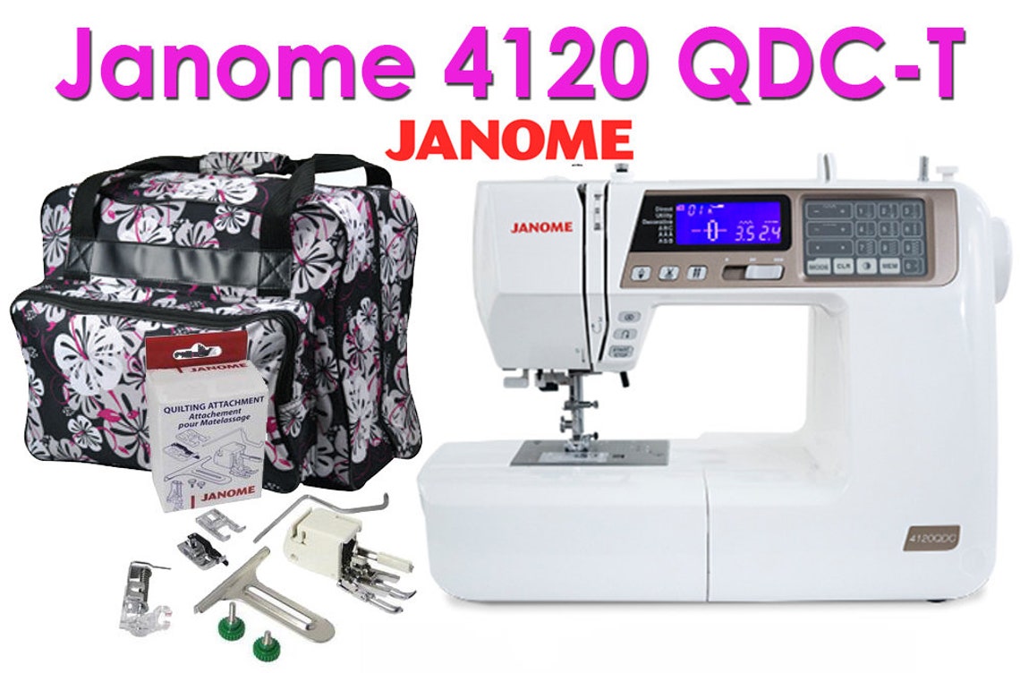 Janome 4120QDC Computerized Sewing Machine W/hard Case Etsy