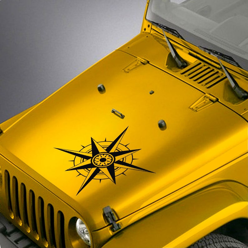 Hood Decal for Jeep Wrangler Tj Lj Jk Jku Compass Sticker Etsy