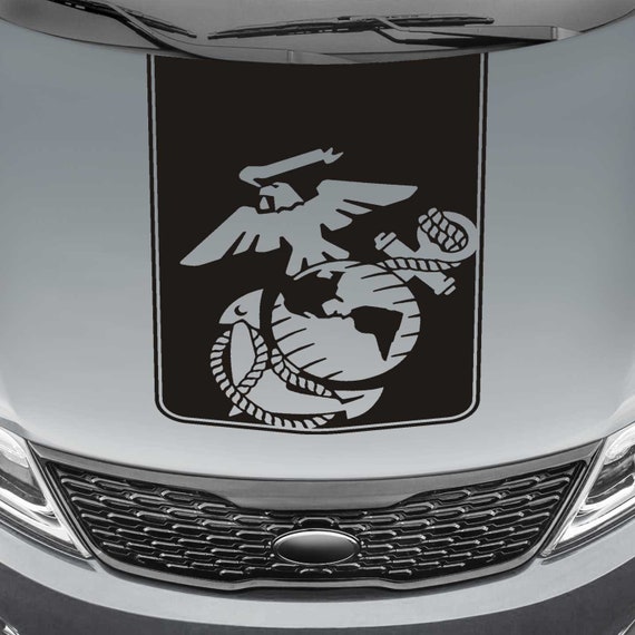 Protected By a USMC Marine Corps MARINES Truck SUV Window Decal Sticker Bumper