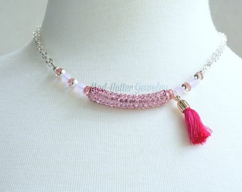 Pink Crystal Necklace