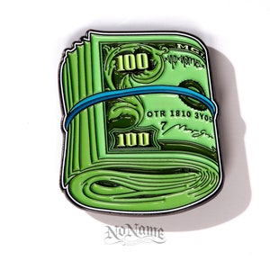 CASH money Metal Enamel Money Pin  x No Name Collective x Graffiti x Tattoo x Money Roll x Money Stack
