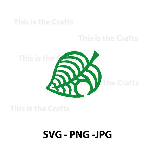 Download Animal Crossing New Horizons Leaf SVG PNG JPG Vector | Etsy