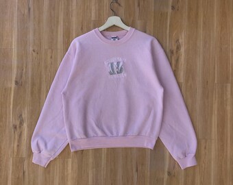 Vintage Cincinnati Bengals Sweatshirts Cincinnati Bengals Football Crewneck Pink NFL Sportswear American Football Pullover