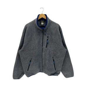Vintage LL Bean Fleece Full Zip Fleece Kleines Logo Pullover Pullover Pullover