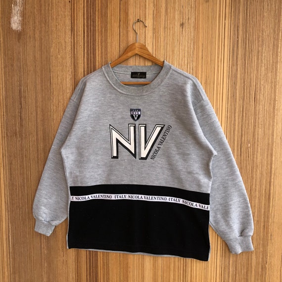 Vintage Nicola Valentino Italy Sweatshirt Big Logo Crewneck Jumper