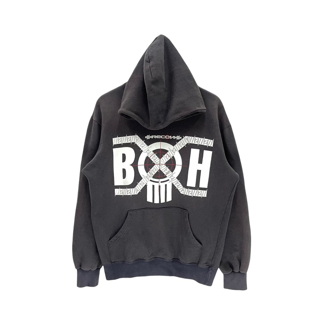 Vintage Bounty Hunter Recon Hoodie Big Logo Spellout Recon