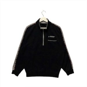 Vintage Rare Dunlop Motorsport Sweatshirt Embroidery Dunlop Motorsport Half Zipper Jumper Pullover Sweater