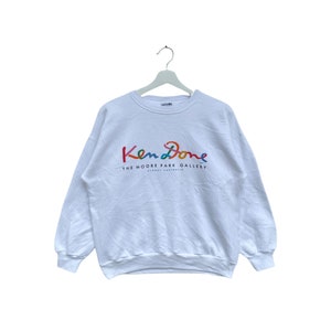 Vintage Ken Done Sweatshirt Spellout Print Crewneck Jumper Pullover Sweater Sportswear