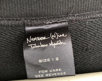 Vintage Number Nine Rose 91 Raw Hem Long Sleeve Japanese Brand - Etsy