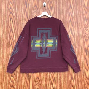 Vintage Y2K Pendleton Pullover Navajo Kunst Sweatshirt