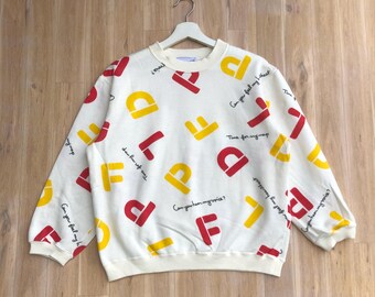 Vintage Mi kimura Tokyo Sweatshirt Designer Japanese Brand Monogram Jumper Pullover