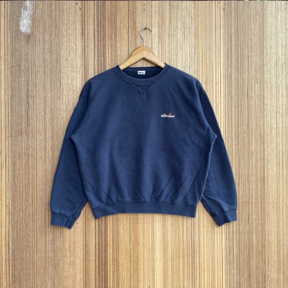 Vintage Ellesse Sweatshirt Small Logo Crewneck Jumper Pullover Sweater Sportswear Etsy Ireland