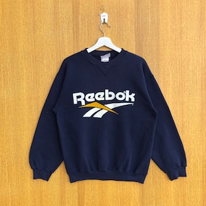Vintage Reebok Sportswear Sweatshirt Big Logo Spellout Crewneck Jumper Pullover Sweater
