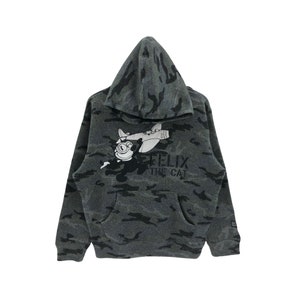The famous Comedy Cartoon Felix The Cat Hoodie Embroidery Felix Cat Sweatshirt pullover Sweater