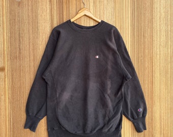 Vintage 90s Champion Reverse Weave Sweatshirt Purple Small