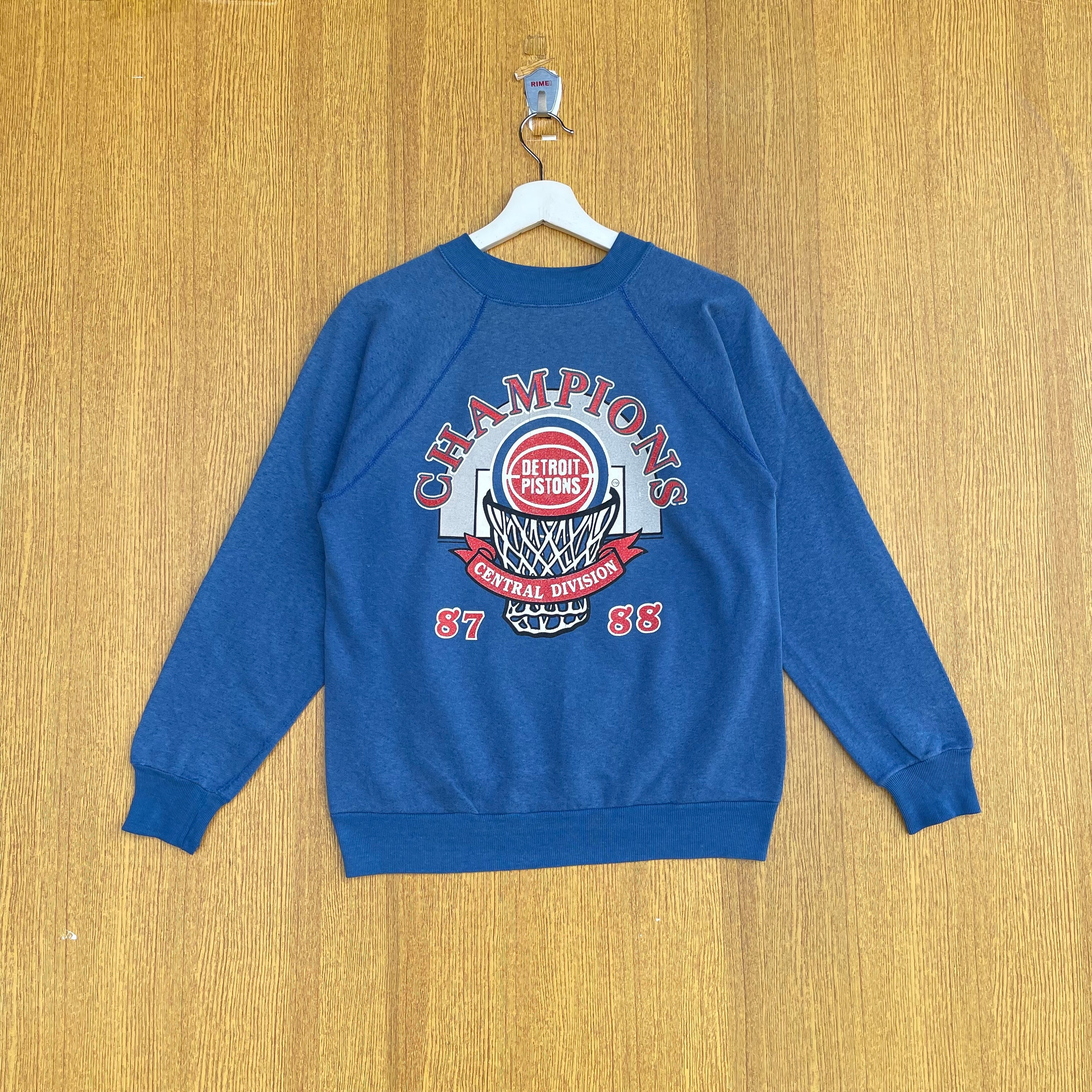 Vintage Detroit Pistons Sweatshirt Champion Jumper Pullover Sweater Etsy UK