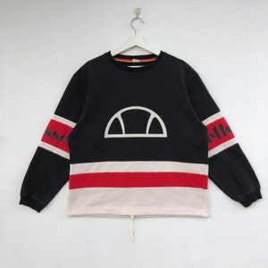 vintage Ellesse Sweat-shirt Grand logo Pull-over Pull-over Sportswear Ras du cou