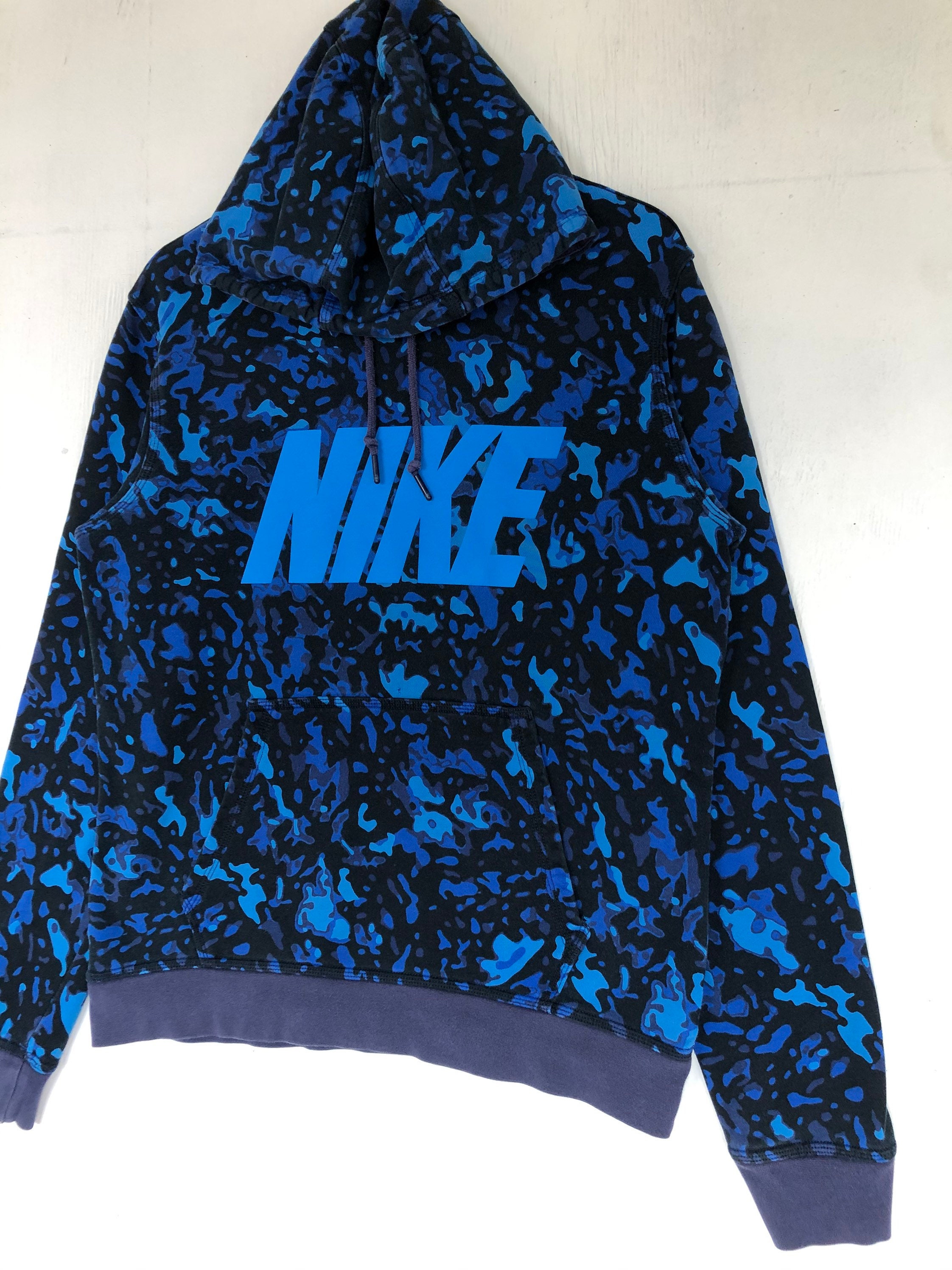 Vintage Rare Nike Big Logo Hoodie Camo Hoodie Spellout Jumper Pullover Etsy UK