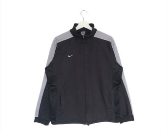 Sudadera con cremallera completa y logotipo pequeño bordado Nike Swoosh vintage