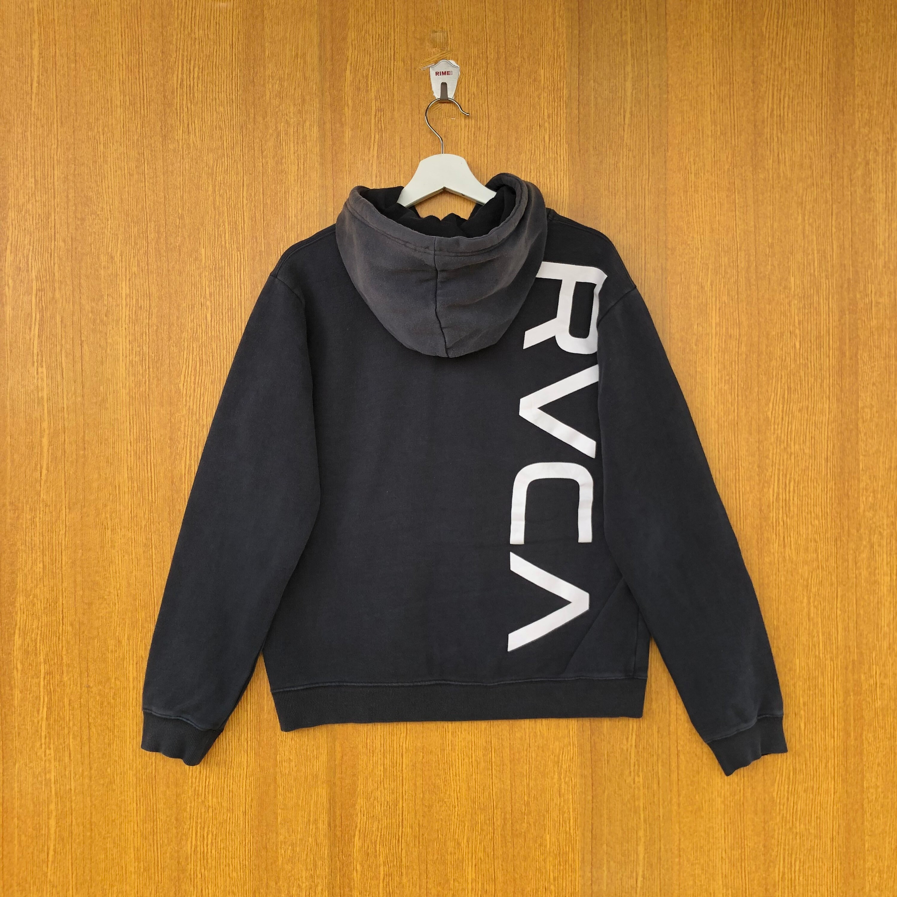 RVCA Men's Pullover Hoodie BIG BALANCE HOODIE - Silver Bleach - Medium - NWT | UK - View #8