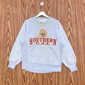 Vintage The University Of Southern California Sweatshirt Spellout Southern Cal Pullover Jumper Crewneck