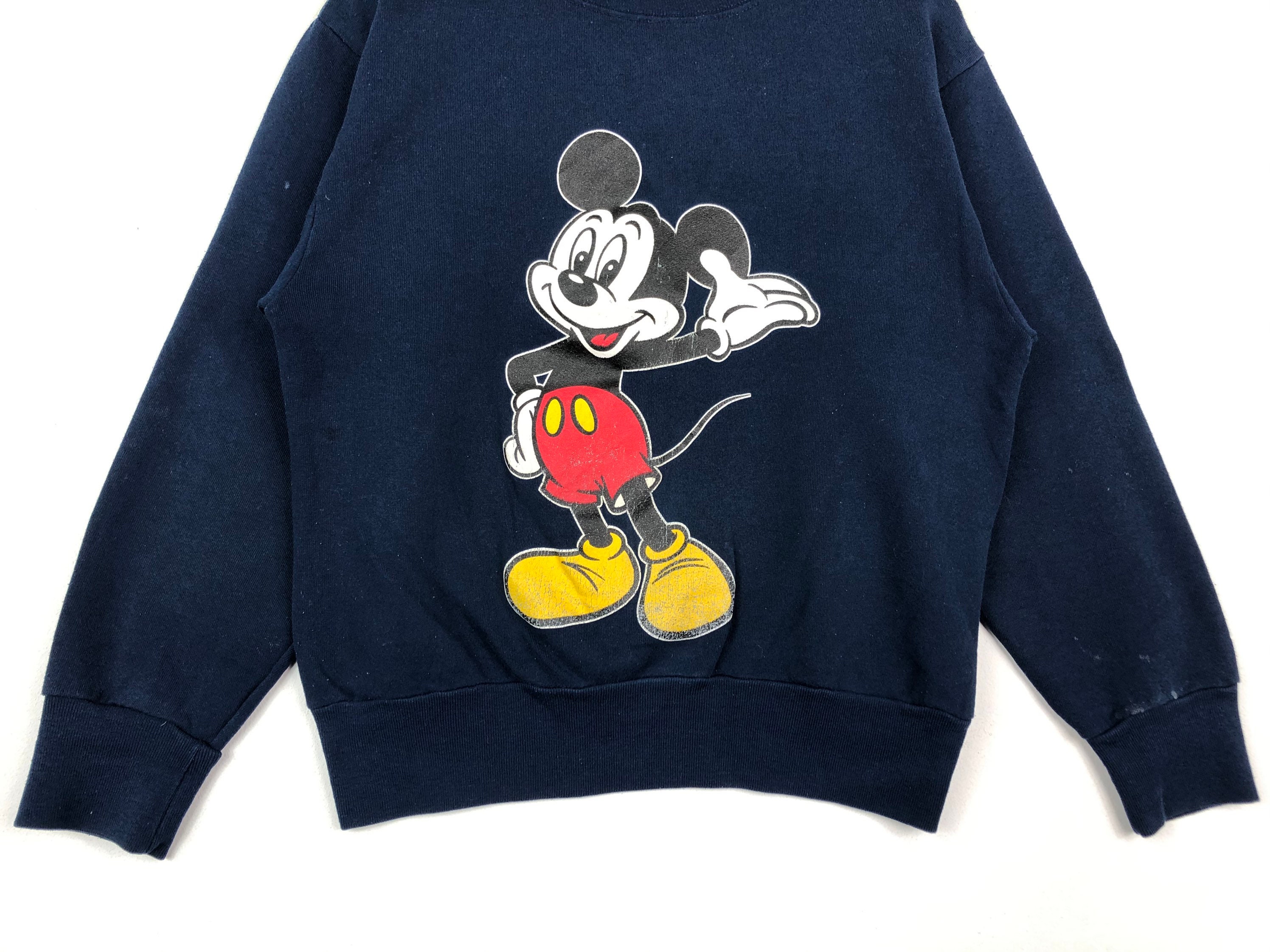 Vintage Mickey Mouse Sweatshirt Full Print Mickey Crewneck Jumper